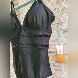 KONA SOL womens one piece swimsuit MEDIUM